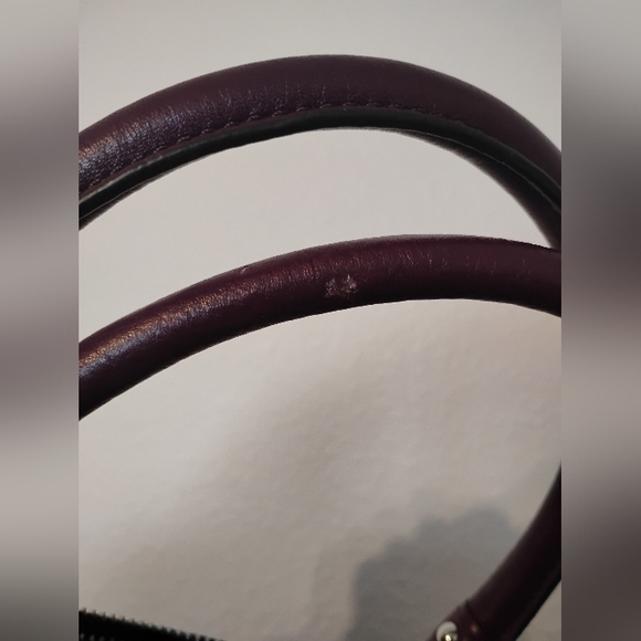 Purple Coach Shoulder Crossbody Bag With Matching Wallet - Picture 5 of 9